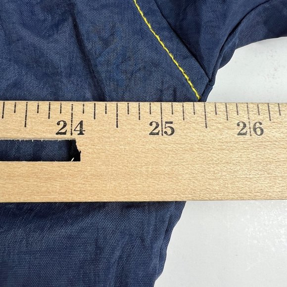 VTG 90s Nike Michigan Wolverines Jacket Small Blue Yellow Stitch Full Zip Coat - Picture 15 of 16